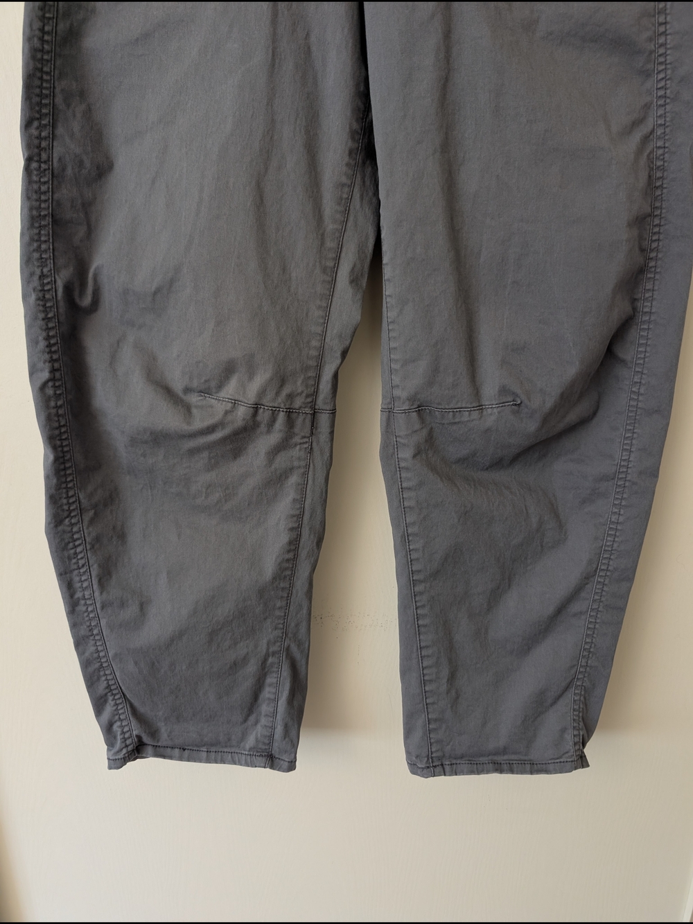 GAP Womens 4 Barrel Leg Pants Gray Chino Preppy Casual Utility Minimalist - Picture 2 of 8